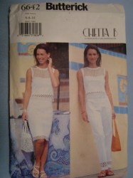 6642 FIT YOKE BAND TOP, SKIRT, PANTS PATTERN 6-10